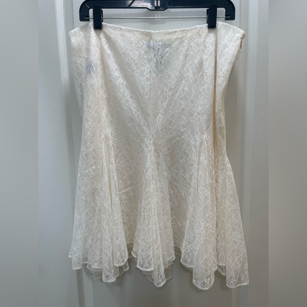 Ralph Lauren Cream Lace Skirt